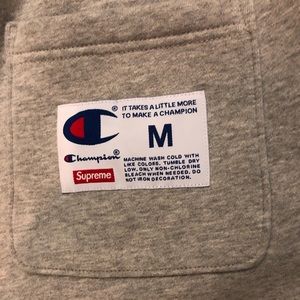 Supreme Champion chrome sweatpants.